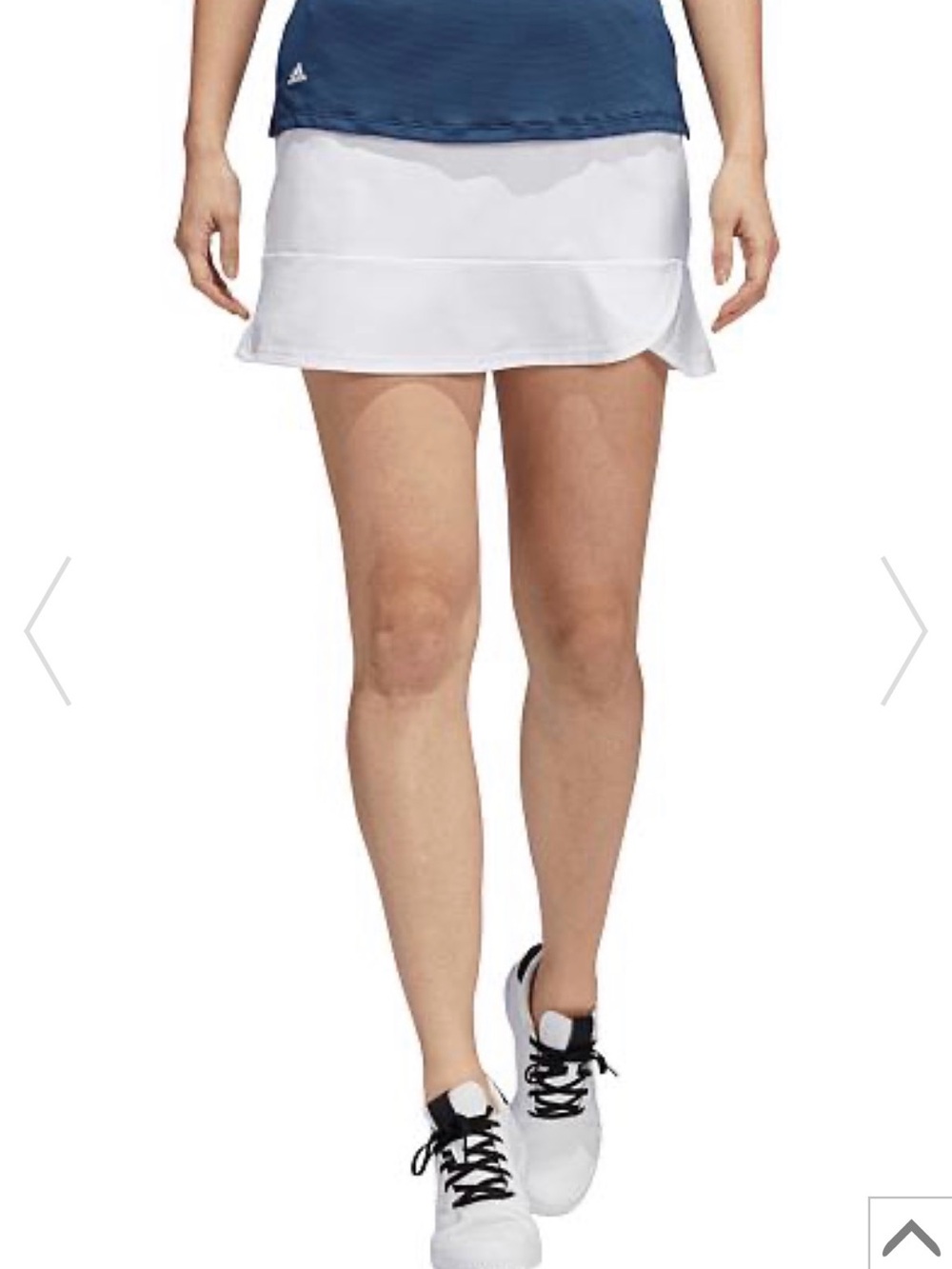 adidas White Athletic Golf Skort